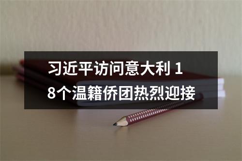 习近平访问意大利 18个温籍侨团热烈迎接
