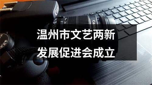 温州市文艺两新发展促进会成立