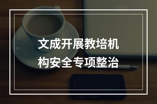 文成开展教培机构安全专项整治