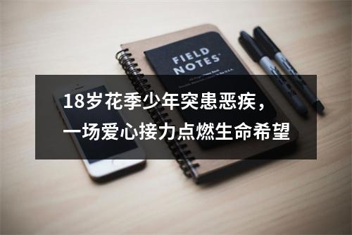 18岁花季少年突患恶疾，一场爱心接力点燃生命希望