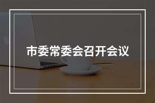 市委常委会召开会议