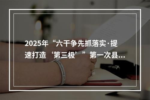2025年“六干争先抓落实·提速打造‘第三极’”第一次县（市、区）比看活动举行