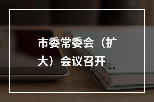市委常委会（扩大）会议召开