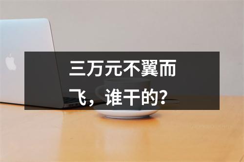 三万元不翼而飞，谁干的？