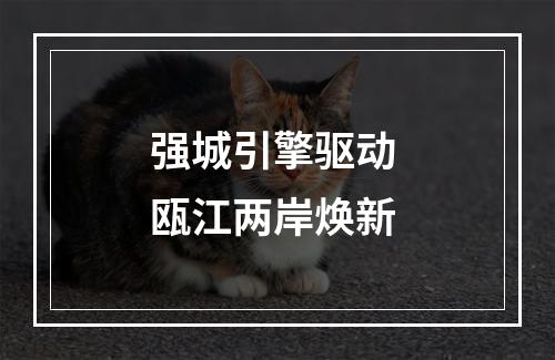 强城引擎驱动 瓯江两岸焕新