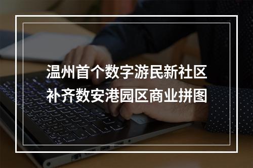 温州首个数字游民新社区补齐数安港园区商业拼图