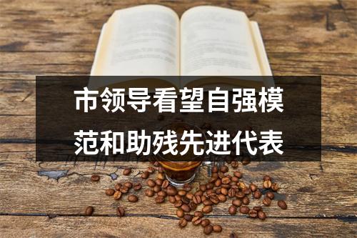 市领导看望自强模范和助残先进代表