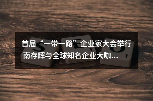 首届“一带一路”企业家大会举行 南存辉与全球知名企业大咖深入交流