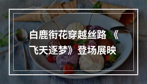 白鹿衔花穿越丝路 《飞天逐梦》登场展映