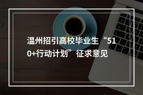 温州招引高校毕业生“510+行动计划”征求意见