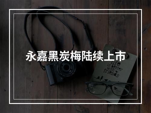 永嘉黑炭梅陆续上市