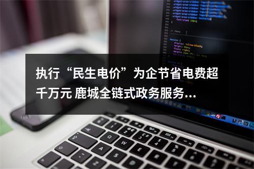 执行“民生电价”为企节省电费超千万元 鹿城全链式政务服务赋能鞋都转型