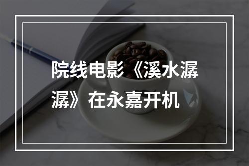 院线电影《溪水潺潺》在永嘉开机