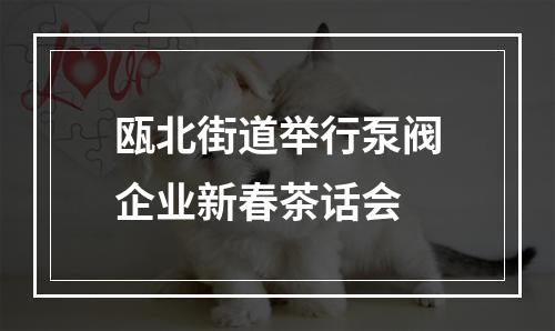 瓯北街道举行泵阀企业新春茶话会