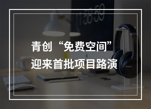 青创“免费空间” 迎来首批项目路演