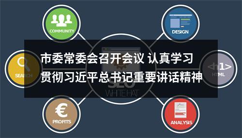 市委常委会召开会议 认真学习贯彻习近平总书记重要讲话精神