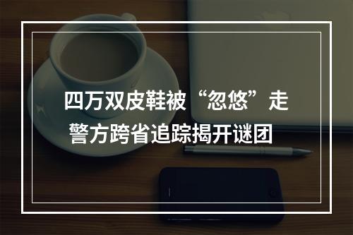 四万双皮鞋被“忽悠”走 警方跨省追踪揭开谜团