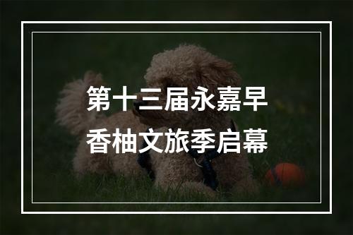 第十三届永嘉早香柚文旅季启幕