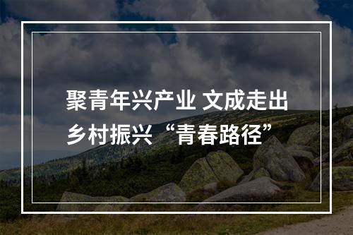 聚青年兴产业 文成走出乡村振兴“青春路径”