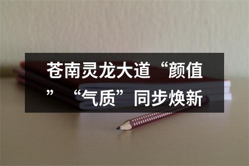 苍南灵龙大道“颜值”“气质”同步焕新