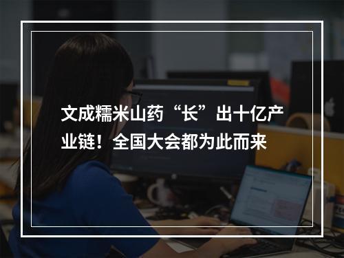 文成糯米山药“长”出十亿产业链！全国大会都为此而来