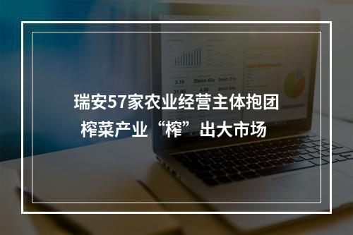 瑞安57家农业经营主体抱团  榨菜产业“榨”出大市场