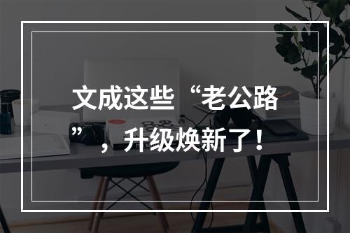 文成这些“老公路”，升级焕新了！