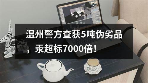 温州警方查获5吨伪劣品，汞超标7000倍！