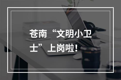 苍南“文明小卫士”上岗啦！