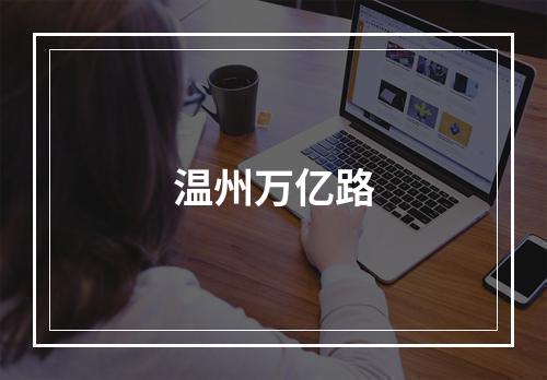 温州万亿路