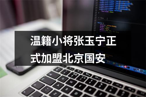 温籍小将张玉宁正式加盟北京国安