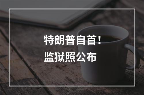 特朗普自首！监狱照公布