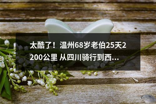 太酷了！温州68岁老伯25天2200公里 从四川骑行到西藏