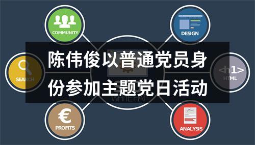 陈伟俊以普通党员身份参加主题党日活动