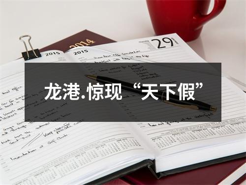 龙港.惊现“天下假”