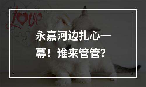 永嘉河边扎心一幕！谁来管管？