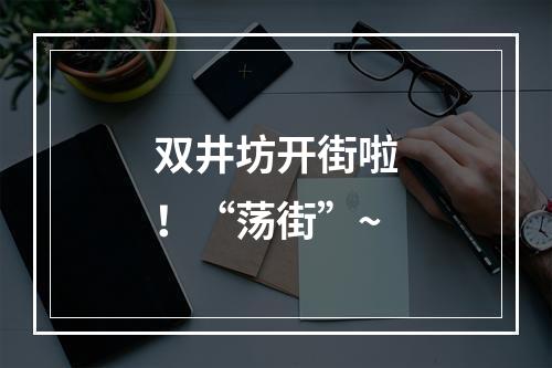 双井坊开街啦！“荡街”~