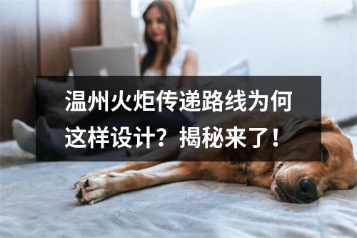 温州火炬传递路线为何这样设计？揭秘来了！