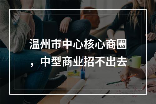 温州市中心核心商圈，中型商业招不出去