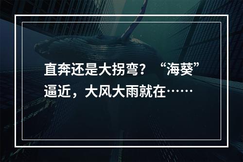 直奔还是大拐弯？“海葵”逼近，大风大雨就在……