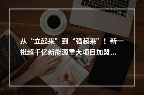 从“立起来”到“强起来”！新一批超千亿新能源重大项目加盟温州