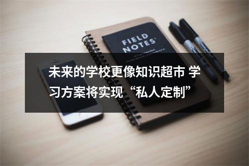 未来的学校更像知识超市 学习方案将实现“私人定制”