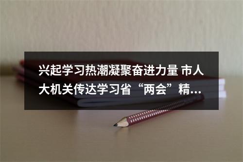 兴起学习热潮凝聚奋进力量 市人大机关传达学习省“两会”精神