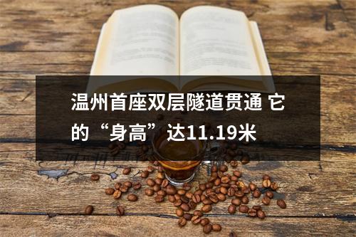 温州首座双层隧道贯通 它的“身高”达11.19米