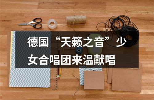 德国“天籁之音”少女合唱团来温献唱