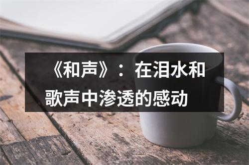 《和声》：在泪水和歌声中渗透的感动