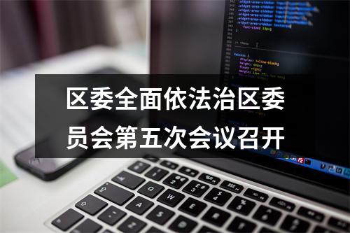 区委全面依法治区委员会第五次会议召开