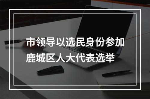 市领导以选民身份参加鹿城区人大代表选举