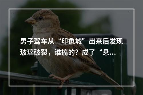 男子驾车从“印象城”出来后发现玻璃破裂，谁搞的？成了“悬案”