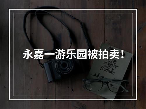 永嘉一游乐园被拍卖！